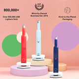 Electric Candle Lighter - Rechargeable, Flameless, & Windproof Torch Stick for Candles, Grill, Fireplace, & Stove - Long Electronic Camping Device with Tesla Coil Arc - The USB Lighter Company
