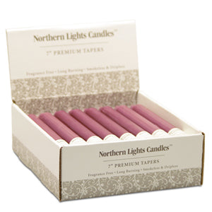 Northern Lights Candles Ructic Plum 7" Taper Candle