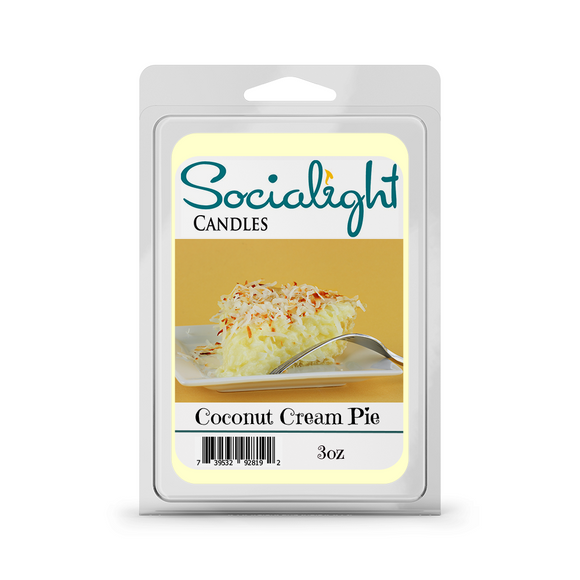 Socialight Candles Coconut Cream Pie Scented Wax Cubes/Melts