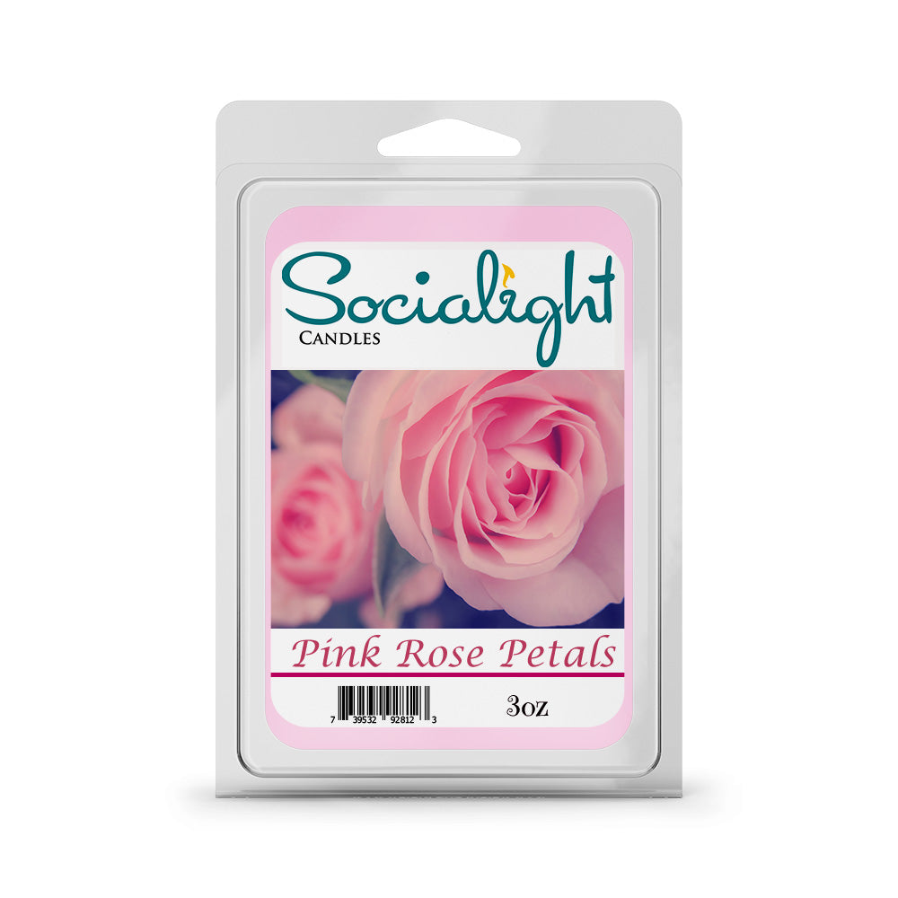 Pink Rose Petals And Candles