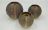 Socialight Candles - Spun Detail Set of 3 Round Candle Holders by Drew DeRose