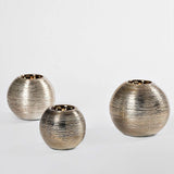 Socialight Candles - Spun Detail Set of 3 Round Candle Holders by Drew DeRose