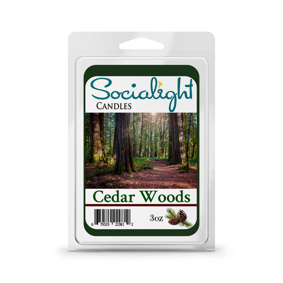 Socialight Candles - Cedar Woods Scented Wax Melts