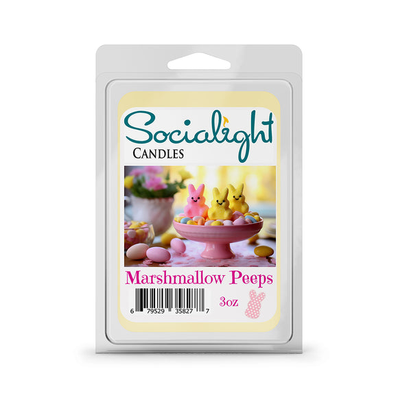 Socialight Candles - Marshmallow Peeps Scented Wax Cubes/Melts