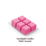 Socialight Candles - Pink Coconut Scented Wax Cubes/Melts