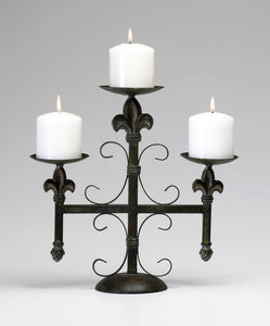 Cyan Design 02776 Trace Table Candelabra in Aged Rust
