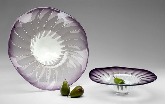 Cyan Design Large Purple Art Glass Bowl