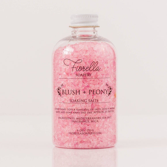 Socialight Candles - Blush + Peony Soaking Salts by Fiorella Soapery