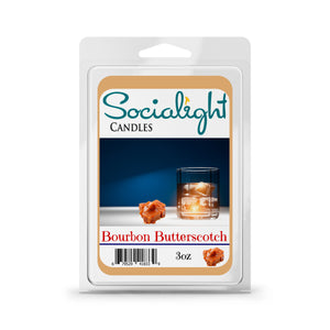 Socialight Candles - Bourbon Butterscotch Scented Wax Cubes/Melts