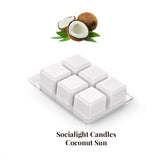 Socialight Candles - Coconut Sun Scented Wax Cubes/Melts