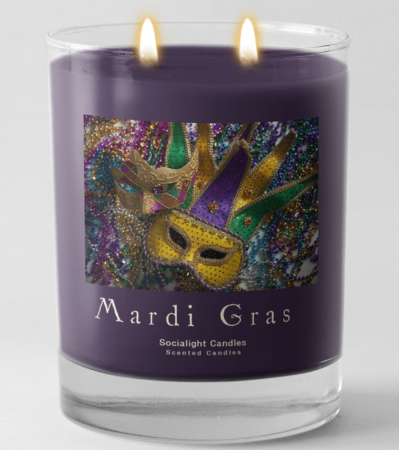 Socialight Candles  - Mardi Gras 11 oz Container Candle