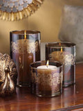 Paisley Glass Candle Hurricanes
