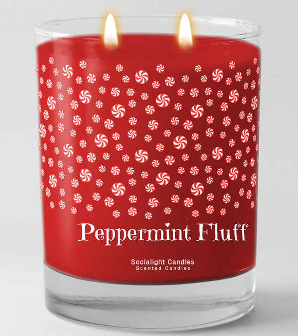 Socialight Candles - Peppermint Fluff 11 oz Container Candle