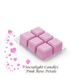 Socialight Candles - Pink Rose Petals Scented Wax Cubes/Melts…
