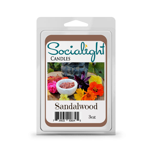 Socialight Candles Sandalwood Scented Wax Cubes/Melts