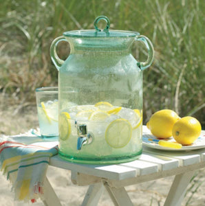 TAG 28.5-Cup Bubble Glass Drink Dispenser, Green